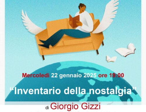 Presentazione di “Inventario della nostalgia” di Giorgio Gizzi in dialogo con Claudio Visentin e Luigi Licci , 22\1\2025 h 19 in libreria